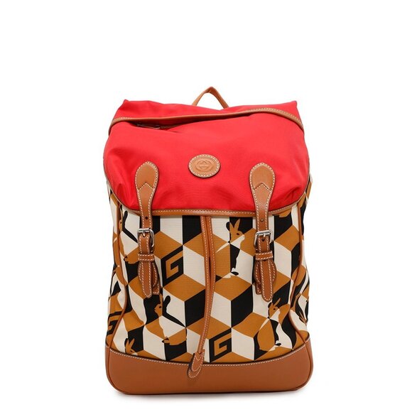 GUCCI Brown Leather Backpack - Picture 1 of 13
